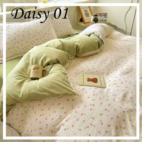 Set Cadar Daisy Series (100% Cotton)
