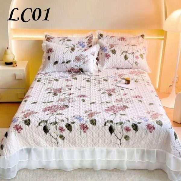 Set Cadar Ruffle Anti Kedut (3 pcs)